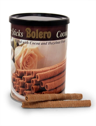Bolero Hazelnut Wafer Sticks