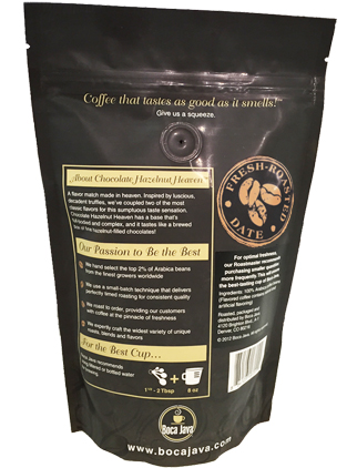 Light Roast Flavored Coffee - Chocolate Hazelnut Heaven Coffee